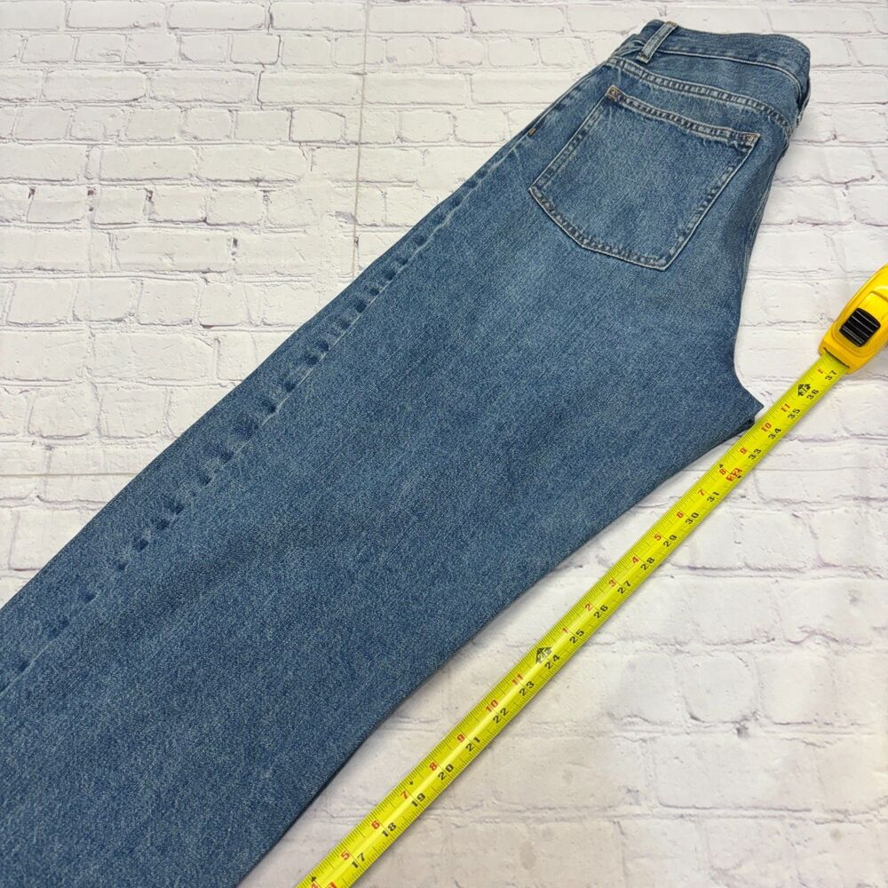 NWT Madewell Women Pieced Barrel Leg Jeans Size 29T 29 Tall Denim D125 -9 - Picture 6 of 16
